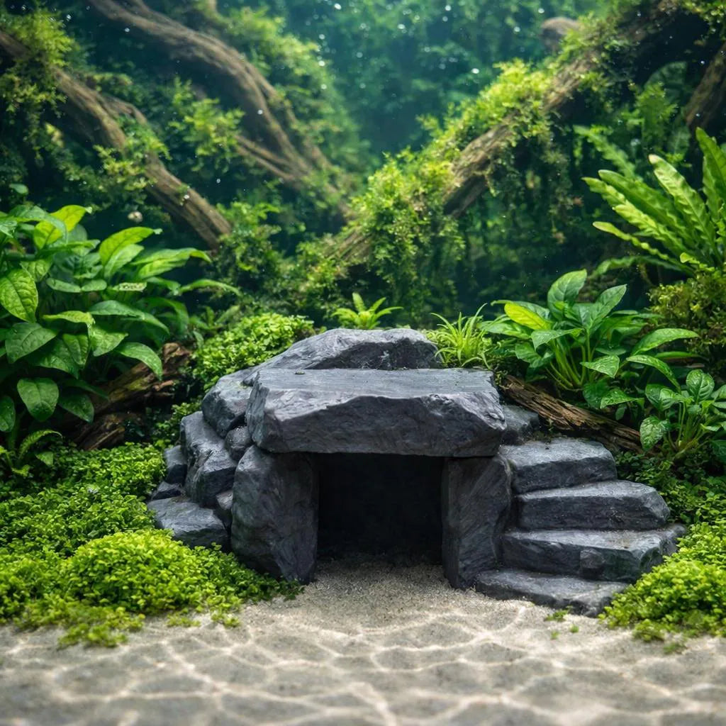 Aquarium Terrarium Stone Boulder Rock Cave Hideout – Gambit Store